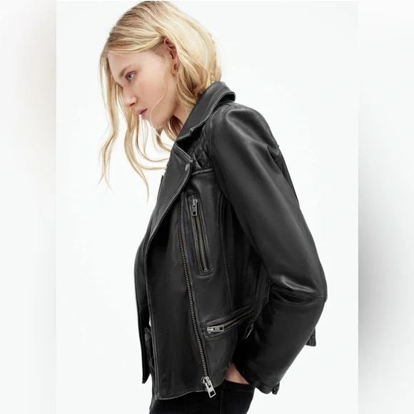 All Saints Leather Jacket - Picture 10 of 11